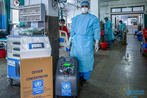 WHO Ordered Canta Oxygen Concentrator para Nepal